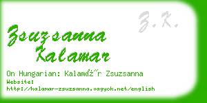 zsuzsanna kalamar business card